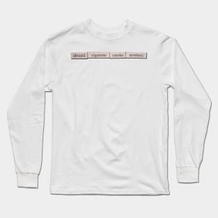 Absurd cigarette smoke aesthetic - refrigerator magnets Long Sleeve T-Shirt